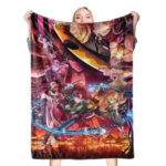 Couverture Demon Slayer Tous les personnages 1001 Plaid Polaire Plaid Canapé