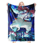 Couverture Demon Slayer Akaza Plaid Polaire Plaid Canapé