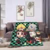 Couverture Demon Slayer Tous les personnages 1003 Plaid Polaire Plaid Canapé
