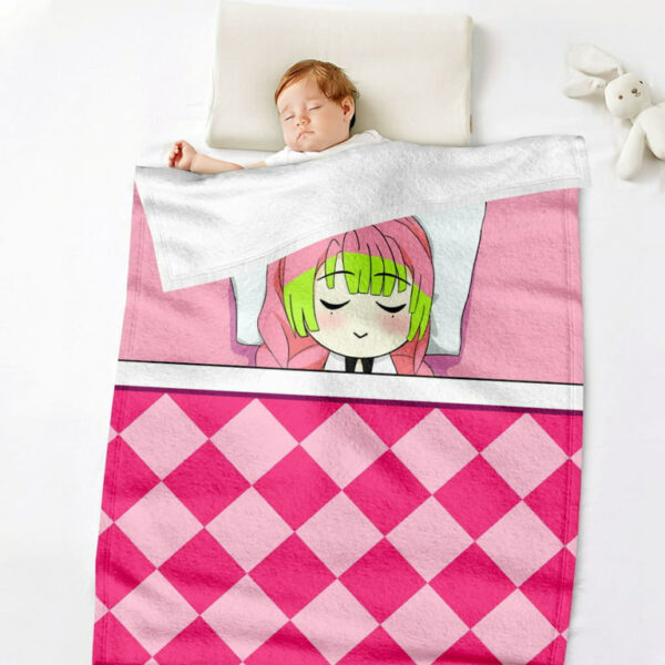 Couverture Demon Slayer Mitsuri Kanroji 1001 Plaid Polaire Plaid Canapé – Image 2