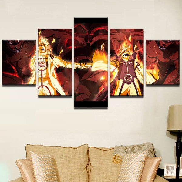 Tableau Naruto 10 Toile Avec cadre – Image 2