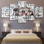 Tableau Style comique Toile Avec cadre