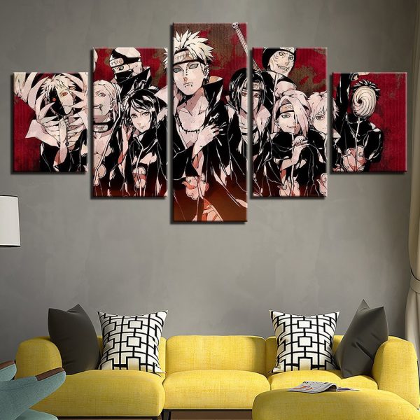 Tableau Personnages Naruto Toile Avec cadre – Image 2