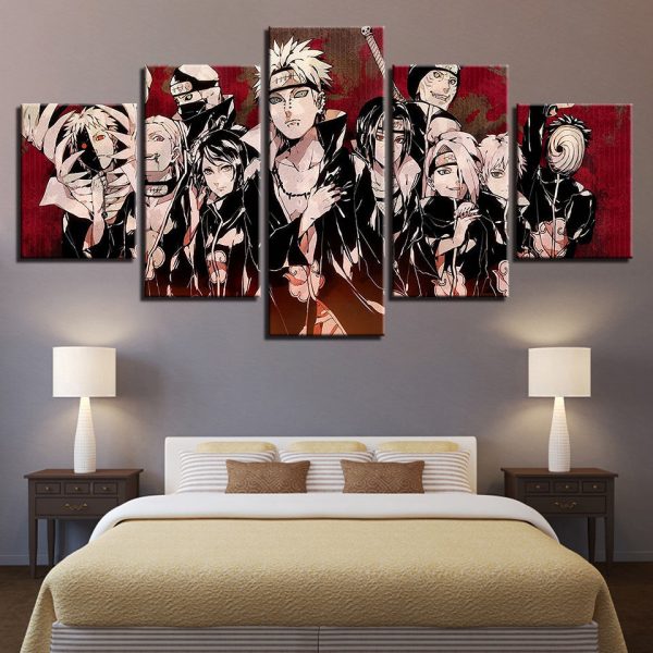Tableau Personnages Naruto Toile Avec cadre – Image 3