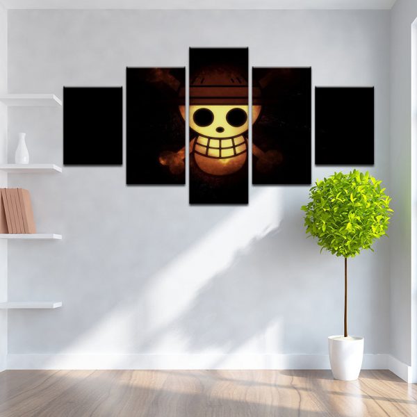 Tableau One Piece Skull Toile Avec cadre – Image 2