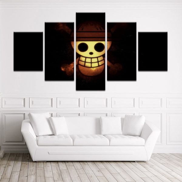 Tableau One Piece Skull Toile Avec cadre – Image 3