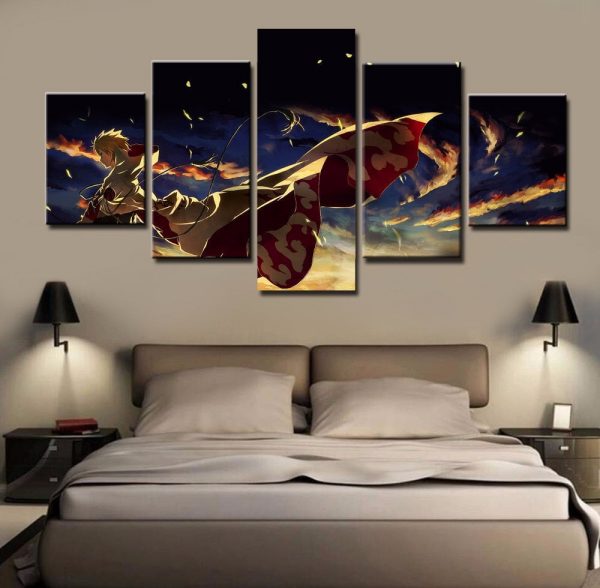Tableau Naruto Hokage Ninja Toile Avec cadre – Image 3