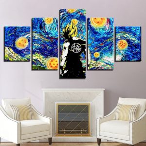 Tableau One Piece Nuit étoilée Vincent Van Gogh Toile Avec cadre