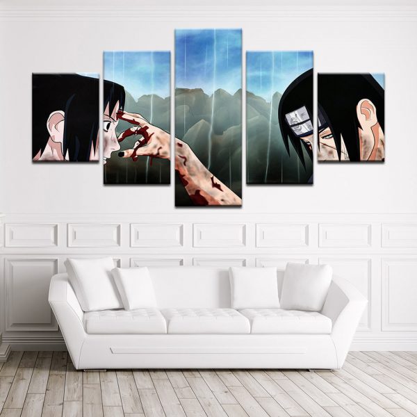 Tableau Naruto Itachi Uchiwa Toile Avec cadre – Image 3