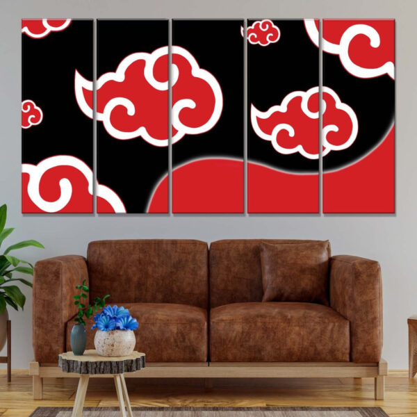 Tableau Naruto Akatsuki Toile Avec Cadre – Image 2