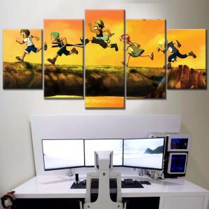 Tableau One Piece Tous les personnages 5 Toile Avec Cadre
