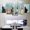 Tableau One Piece Tous les personnages 4 Toile Avec Cadre