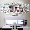 Tableau One Piece Tous les personnages 2 Toile Avec Cadre
