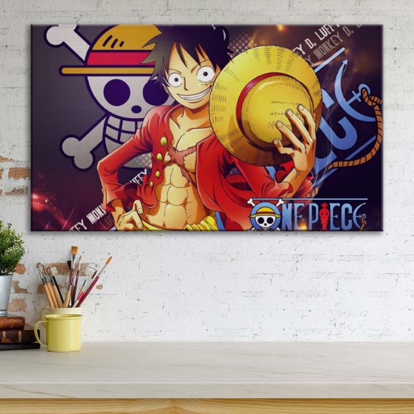 Tableau Monkey D. Luffy One Piece 2 Toile Avec Cadre – Image 3