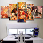 Tableau One Piece Tous Les Personnages 26 Toile Avec Cadre