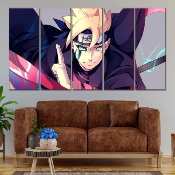 Tableau Boruto Uzumaki Toile Avec Cadre – Image 2