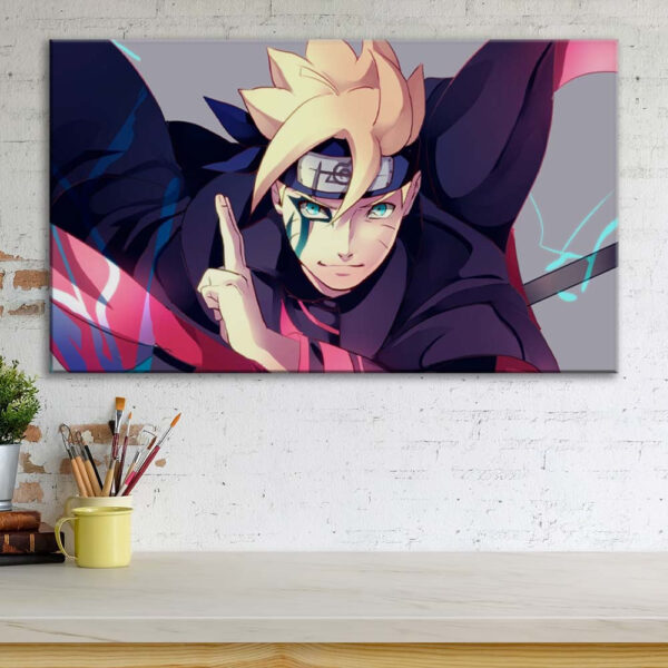 Tableau Boruto Uzumaki Toile Avec Cadre – Image 3