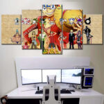 Tableau Monkey D Luffy One Piece 3 Toile Avec Cadre