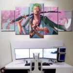 Tableau One Piece Zoro 34 Toile Avec Cadre