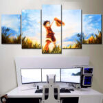 Tableau One Piece Monkey D Luffy 10 Toile Avec Cadre