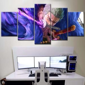 Tableau One Piece Zoro 32 Toile Avec Cadre