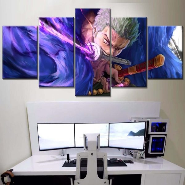 Tableau One Piece Zoro 32 Toile Avec Cadre