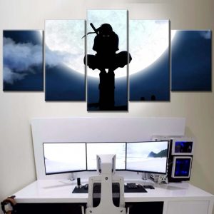 Tableau Naruto Uchiwa Sasuke 30 Toile Avec Cadre