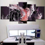 Tableau One Piece Monkey D Luffy Gear 4 Toile Avec Cadre