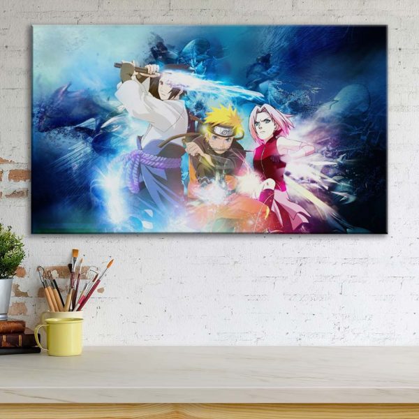 Tableau Naruto 9 Toile Avec Cadre – Image 3