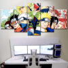 Tableau Naruto Tous Les Personnages 25 Toile Avec Cadre