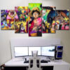 Tableau One Piece Tous Les Personnages 35 Toile Avec Cadre