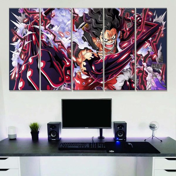 Tableau One Piece Monkey D Luffy 42 Toile Avec Cadre – Image 2