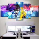 Tableau Naruto Uchiha Itachi et Naruto Toile Avec Cadre