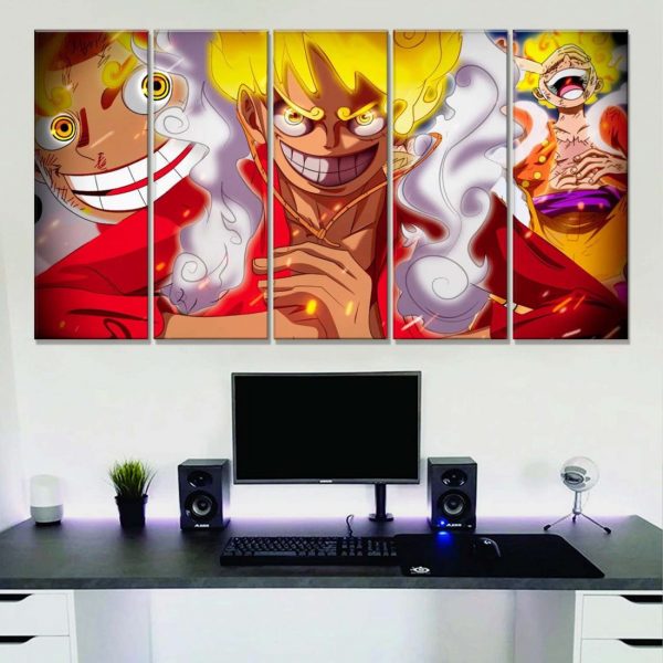 Tableau One Piece MOnkey D Luffy Gear 5 18 Toile Avec Cadre – Image 2