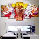 Tableau One Piece MOnkey D Luffy Gear 5 18 Toile Avec Cadre