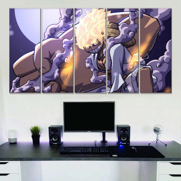 Tableau One Piece Monkey D Luffy 13 Toile Avec Cadre – Image 2