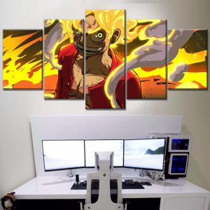 Tableau One Piece Monkey D Luffy 46 Toile Avec Cadre