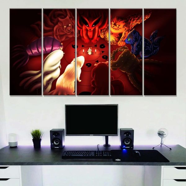 Tableau Personnages Naruto Toile Avec Cadre – Image 2
