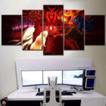 Tableau Personnages Naruto Toile Avec Cadre