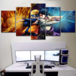 Tableau Naruto Sasuke et Naruto 13 Toile Avec Cadre
