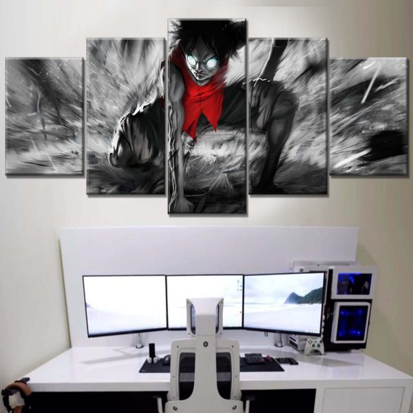 Tableau One Piece Luffy 20 Toile Avec Cadre