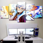 Tableau One Piece Monkey D Luffy 24 Toile Avec Cadre