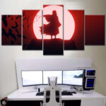 Tableau Naruto Uchiwa Itachi 22 Toile Avec Cadre
