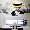 Tableau Monkey D Luffy One Piece Toile Avec Cadre