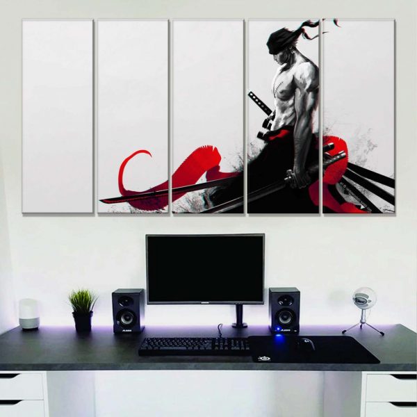Tableau One Piece Zoro 50 Toile Avec Cadre – Image 2