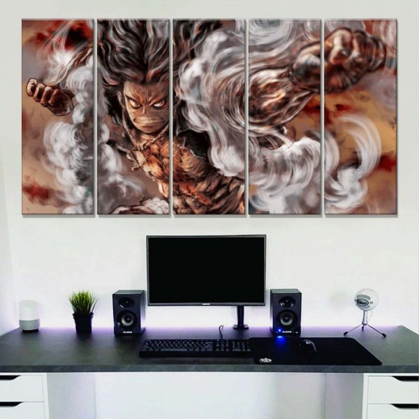 Tableau One Piece Luffy 36 Toile Avec Cadre – Image 2