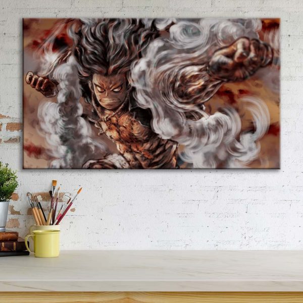 Tableau One Piece Luffy 36 Toile Avec Cadre – Image 3