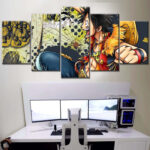 Tableau One Piece Monkey D Luffy 25 Toile Avec Cadre