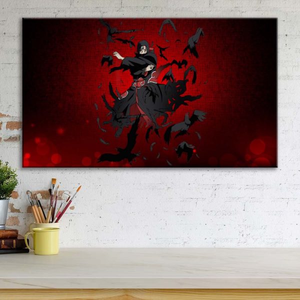 Tableau Naruto Uchiwa Itachi 6 Toile Avec Cadre – Image 3