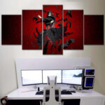 Tableau Naruto Uchiwa Itachi 6 Toile Avec Cadre